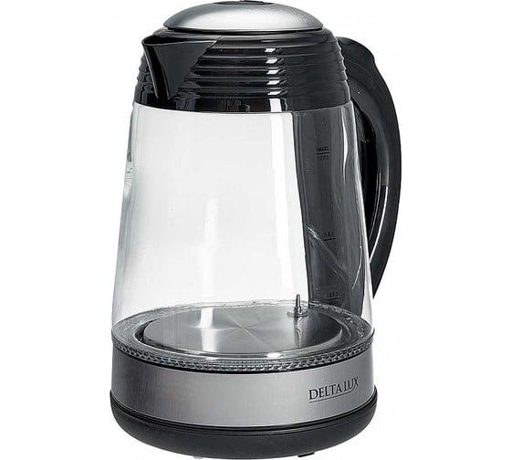 Чайник DELTA LUX DE-1009 корпус из жаропрочного стекла, LED дисплей 1.7 л Р1-00008242