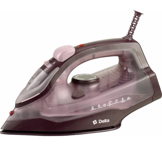 Утюг DELTA DL-353 коричневый, 2400 Вт, керамика, антинакипь, самоочистка 10 0R-00005199 1