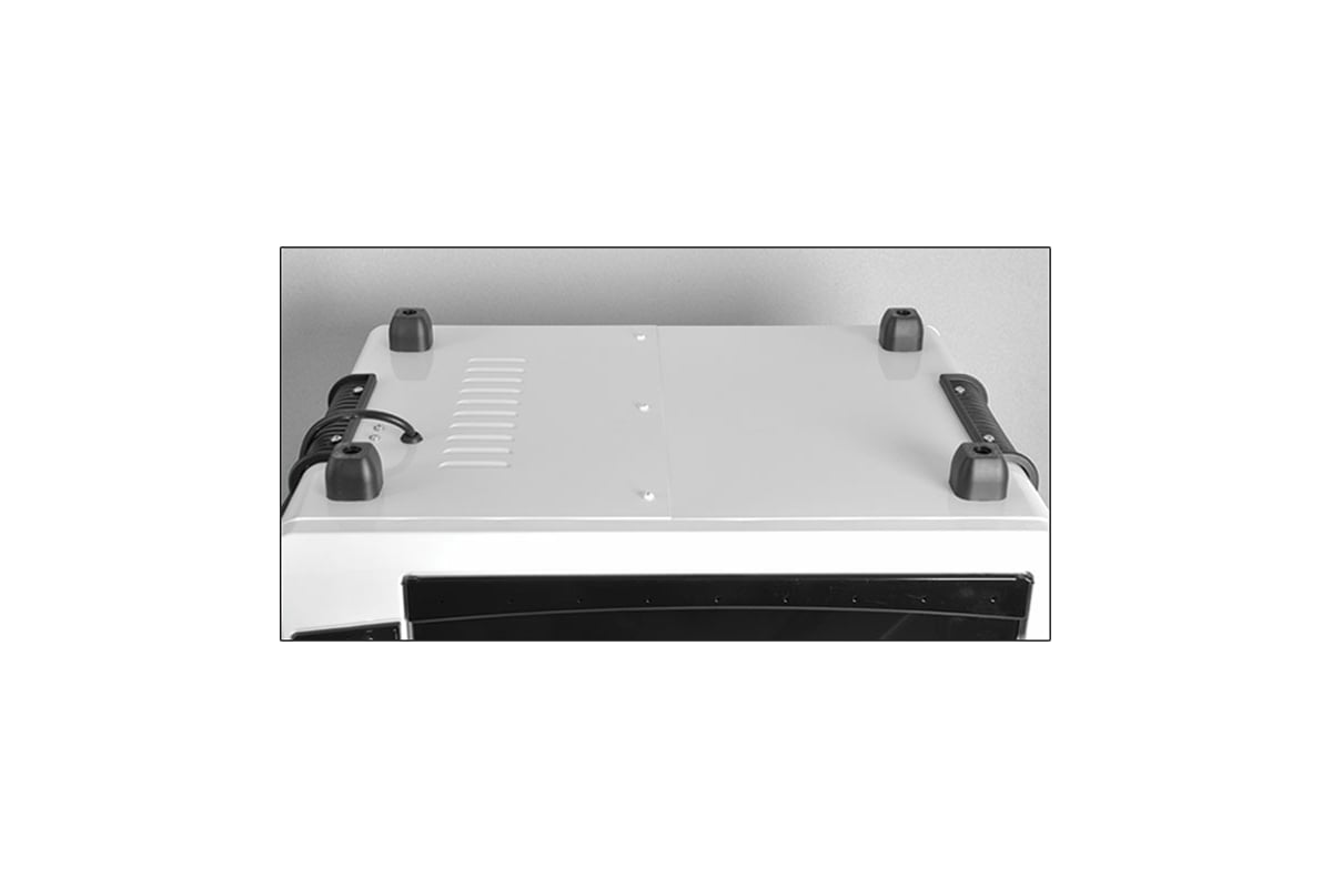 Электрическая духовка DELTA D-0550 белая с термостатом 1500 Вт, 55 л 0R .