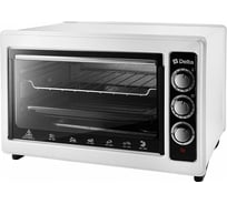 Электрическая духовка DELTA D-0123 с термостатом белая 1300 Вт, 37 л 0R-00006868