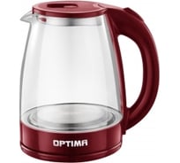 Электрический чайник Optima EK-1832G / 1.8л 2200Вт. пов. на 360 градусов корп. из стекла / 2000544