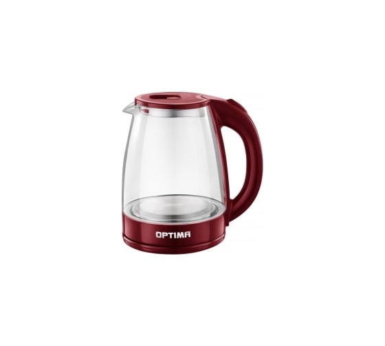 Электрический чайник Optima EK-1832G / 1.8л 2200Вт. пов. на 360 градусов корп. из стекла / 2000544 1