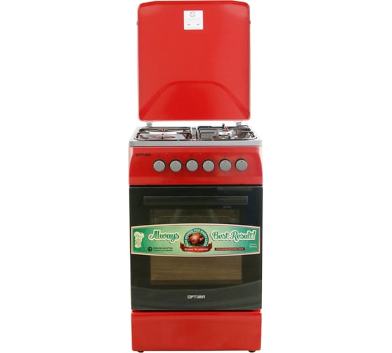 Плита Optima комбинированная CS-5631 / стац. 3 газ./1 эл. конфорки эл. духовка 50x60 / 1001389 1