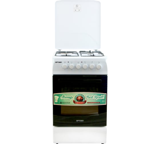 Плита Optima комбинированная CS-5631 / стац. 3 газ./1 эл. конфорки эл. духовка 50x60 / 1001388
