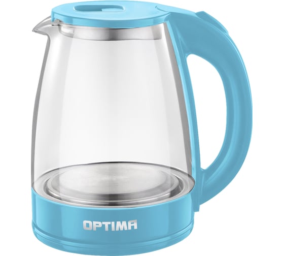 Электрический чайник Optima EK-1832G / 1.8л 2200Вт. пов. на 360 градусов корп. из стекла / 2000546