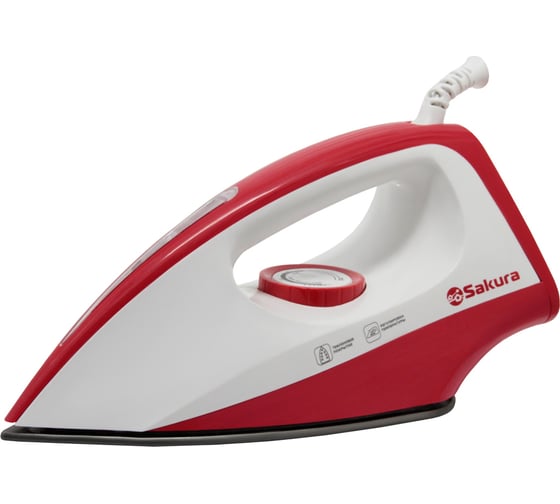 Утюг Sakura 1300 Вт тефлоновая подошва, сухое глажение SA-3051NR