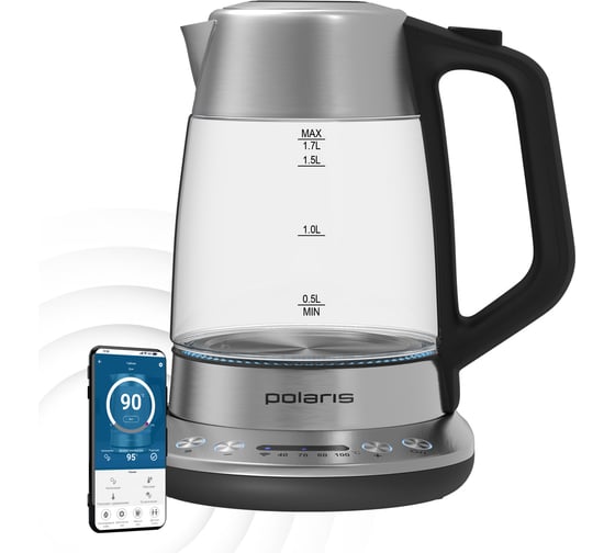 Электрический чайник Polaris PWK 1775CGLD WIFI IQ Home 016887