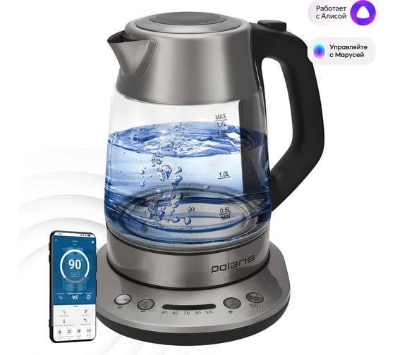 Электрический чайник Polaris PWK 1775CGLD WIFI IQ Home 016887