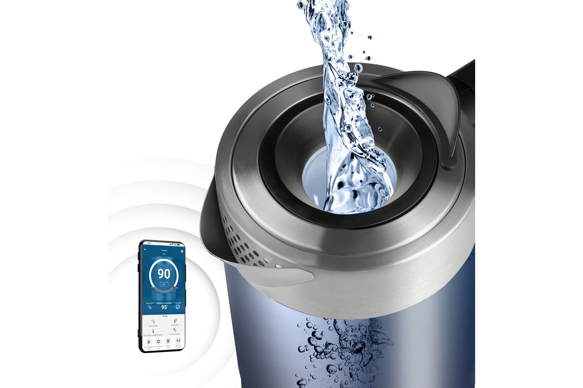 Электрический чайник Polaris PWK 1725CGLD WIFI IQ Home 017215 ...