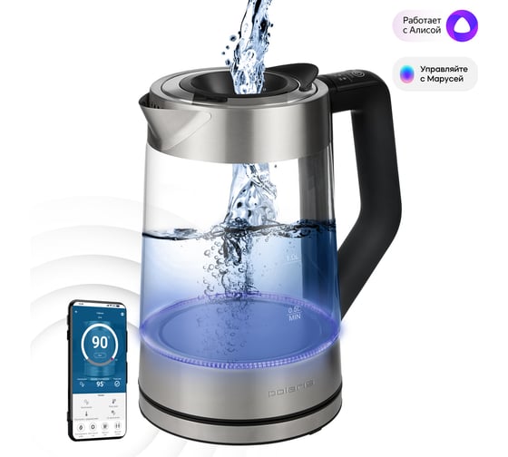 Электрический чайник Polaris PWK 1725CGLD WIFI IQ Home 017215