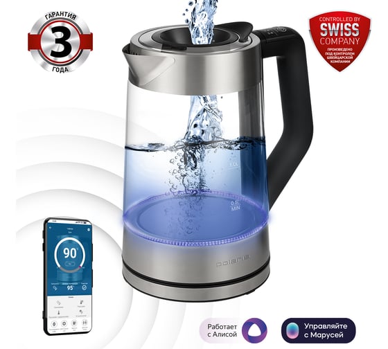 Электрический чайник Polaris PWK 1725CGLD WIFI IQ Home 017215