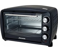 Электронная духовка Аксинья КС-5700 черная, 36 л, 1750 Вт, 2 нагревательных элемента, 1 противень, решетка Р1-00005970