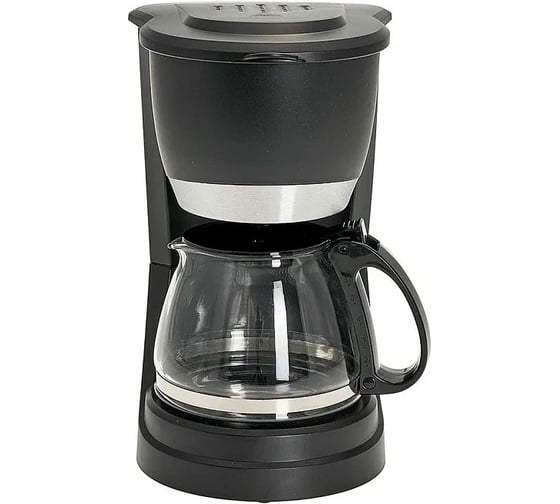 Кофеварка Аксинья КС-1600 черная, 650 Вт, 600 мл, 6 чашек Р1-00009006