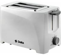Тостер DELTA DL-6900 белый, 700 Вт 6-ти позиционный таймер 6 0R-00006704