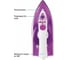 Электрический утюг BBK ISE-1802 фиолетовый 00-00000474 3