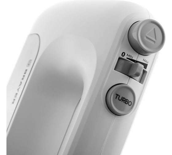 Миксер BRAYER 5 режимов, 2 крюка, 2 венчика BR1303