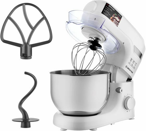 Кухонная машина BRAYER 1000 Вт, 5.5 л, 10 режимов BR1502