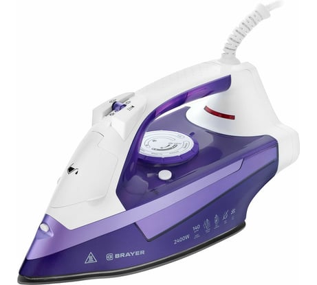 Паровой утюг BRAYER 280 мл, 140 г/мин, керамическая подошва BR4004