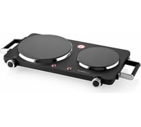 Инфракрасная электроплитка FIRST 2 конфорки FA-5096-6 Black