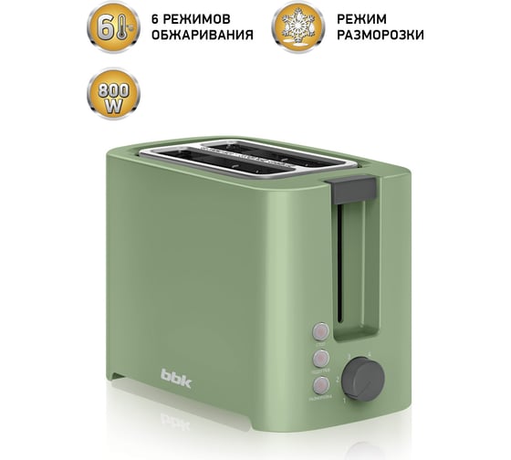 Тостер BBK TR81M зеленый 00-00001157