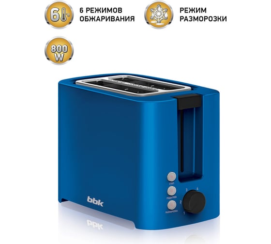 Тостер BBK TR81M синий 00-00001158