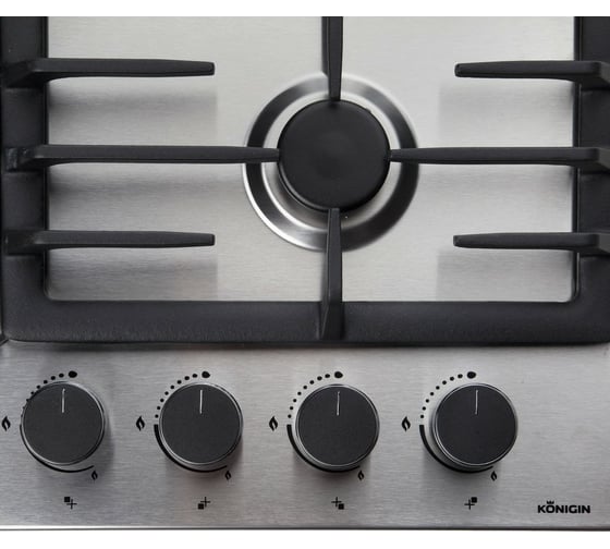 Газовая варочная панель KONIGIN Blaze 604 IXW 203006