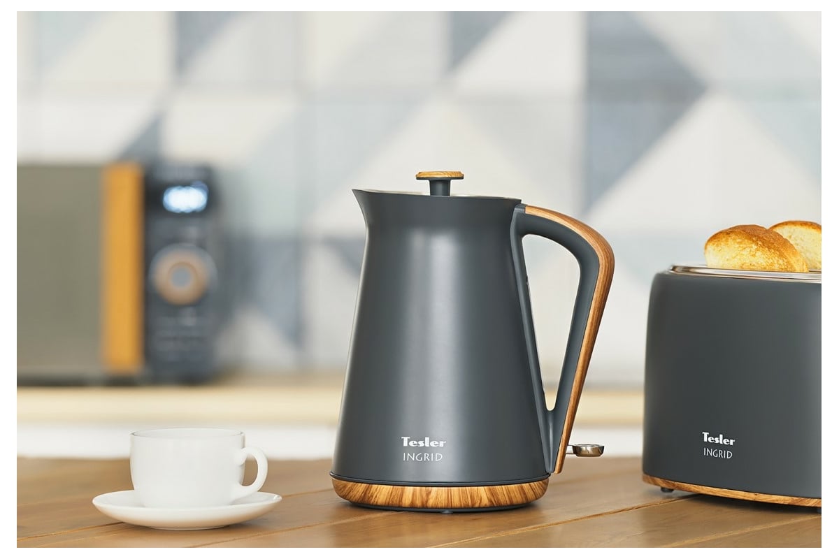 Электрический чайник Tesler KT-1740 GREY 00000201187 - выгодная цена ...