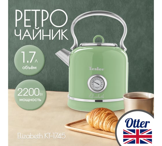 Электрический чайник TESLER KT-1745 GREEN 00000201184