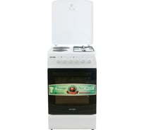 Плита Optima комбинированная CS-5621 / стац. 2 газ./2 эл. конфорки эл. духовка 50x60 1001391