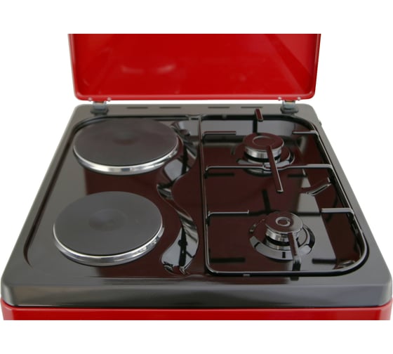 Плита Optima комбинированная CS-5621 / стац. 2 газ./2 эл. конфорки эл. духовка 50x60 1001392