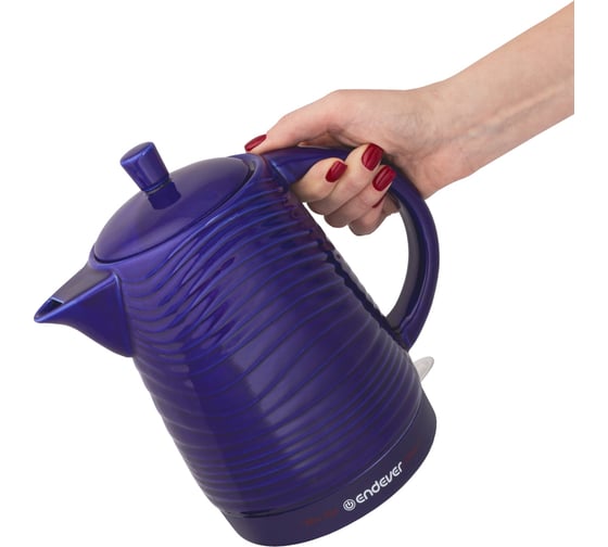 Электрический чайник Endever керамический KR-470C, фиолетовый 90233