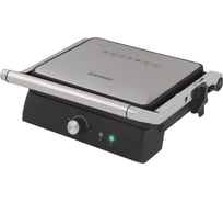 Электрический гриль ENDEVER Grillmaster 225 серебристый/черный 90266