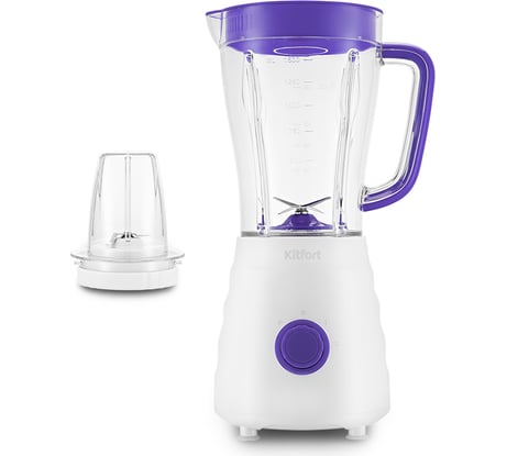 Блендер KITFORT 2 в 1, бело-фиолетовый КТ-3054-1