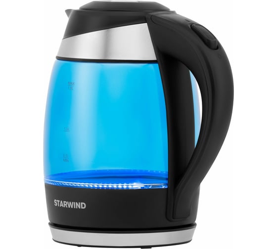 Электрический чайник Starwind 2200 Вт, LED подсветка, синий SKG2216