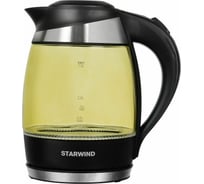 Электрический чайник Starwind 2200 Вт, LED подсветка, желтый SKG2215