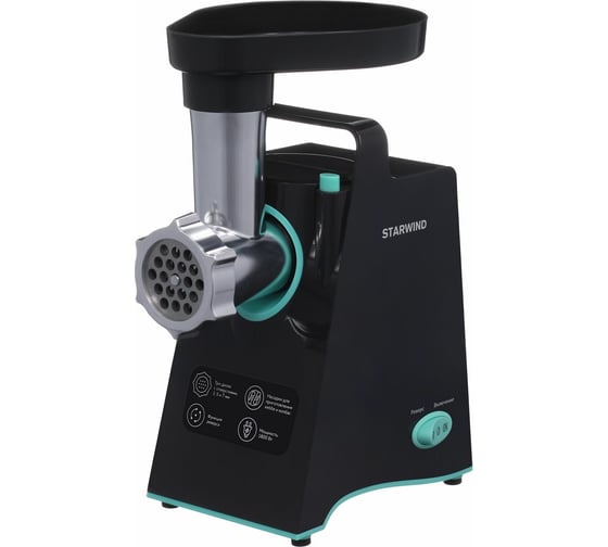 Мясорубка Starwind 1800 Вт, серый/бирюзовый SMG4480 1