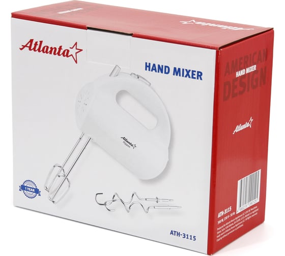 Электрический миксер Atlanta ATH-3115 white