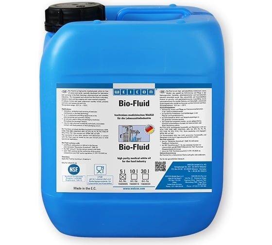 Биологическая смазка WEICON Bio-Fluid 5 л wcn15600005