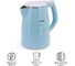 Электрический двухстенный чайник Atlanta ATH-2441 blue 2