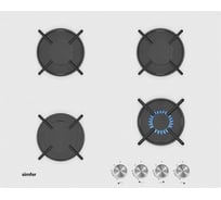 Газовая варочная поверхность SImfer с газ-контролем, белый H60N40W570