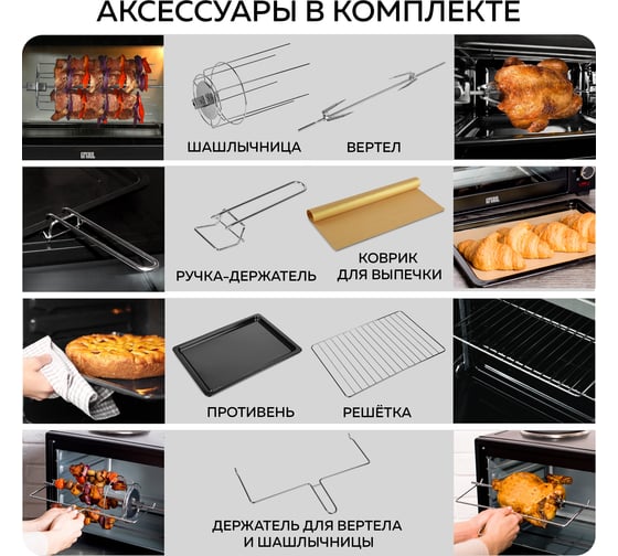 Многофункциональная мини-печь GFGRIL GFO-40