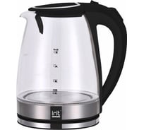 Стеклянный электрический чайник IRIT черный IR-1235