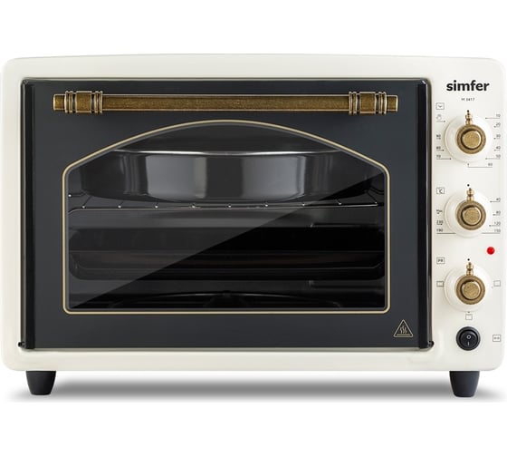 Мини-печь SImfer Albeni Retro 34 л, 4 режима работы, с вертелом M3417 1