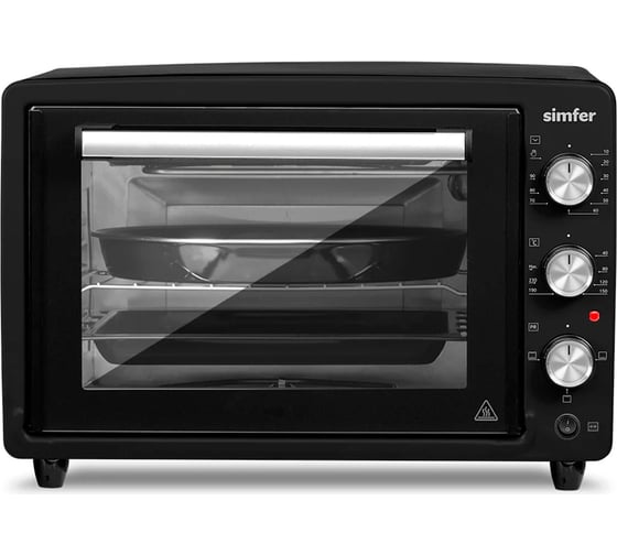 Мини-печь SImfer Albeni comfort, 34 л, 4 режима работы, с вертелом M3406 1