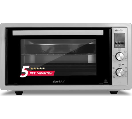 Мини-печь SImfer Albeni Plus Comfort, 6 режимов, утапливаемые ручки, конвекция, гриль M4557
