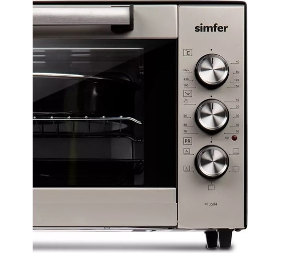 Мини-печь SImfer Classic, 5 режимов работы, конвекция, 2 противня M3504