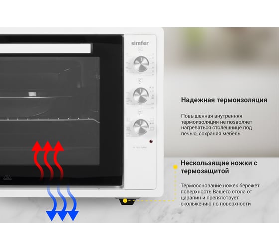 Мини-печь SImfer  SImfe Albeni Pro XXL 5 режимов работы, конвекция M7002