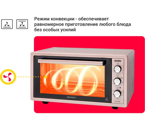 Мини-печь SImfer Albeni Plus Comfort, 5 режимов работы, конвекция M4509
