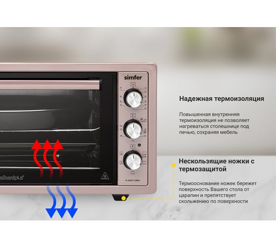Мини-печь SImfer Albeni Plus Comfort, 5 режимов работы, конвекция M4509