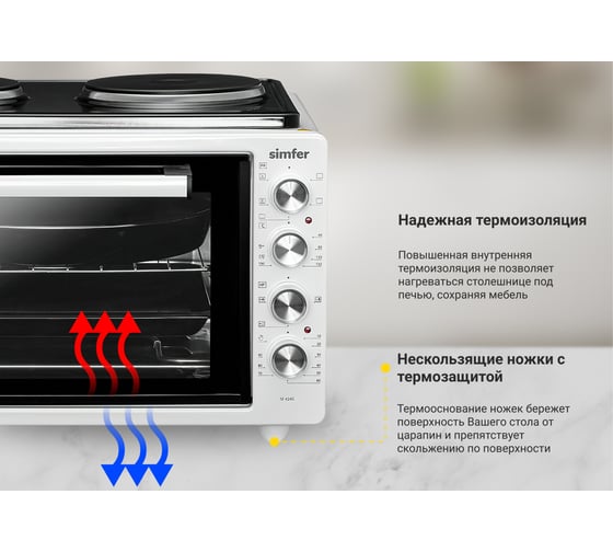 Мини-печь SImfer Albeni Plus, 5 режимов, конвекция M4245